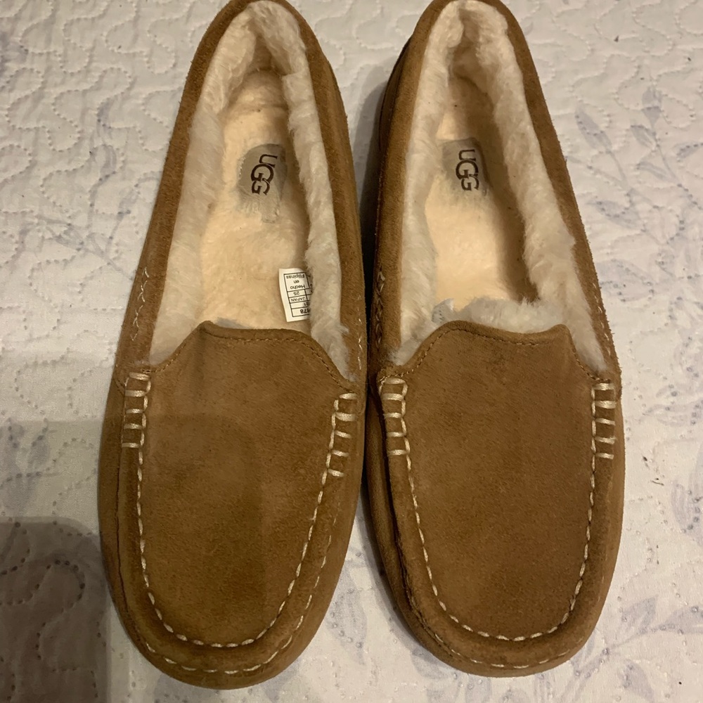 Womens UGG® Ansley Slipper - Chestnut